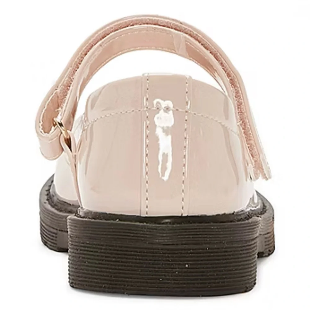 Thereabouts Flutter Girls’ Round Closed Toe Mary Jane Nude Shoes